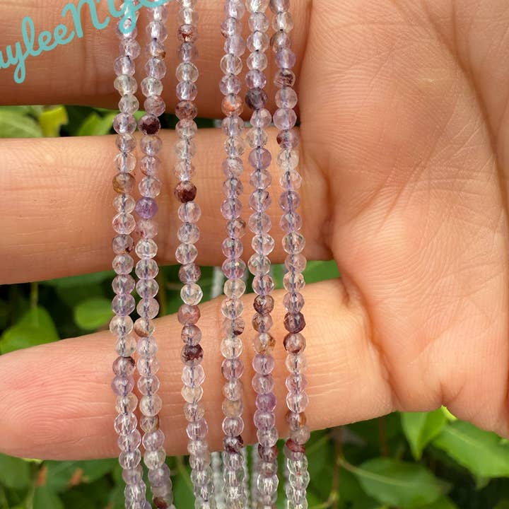 KayleeNYC – Engroshandel Perlehalskæde – 2mm Naturlige Super Syv Halskæder Krystaller Helbredende Energi2