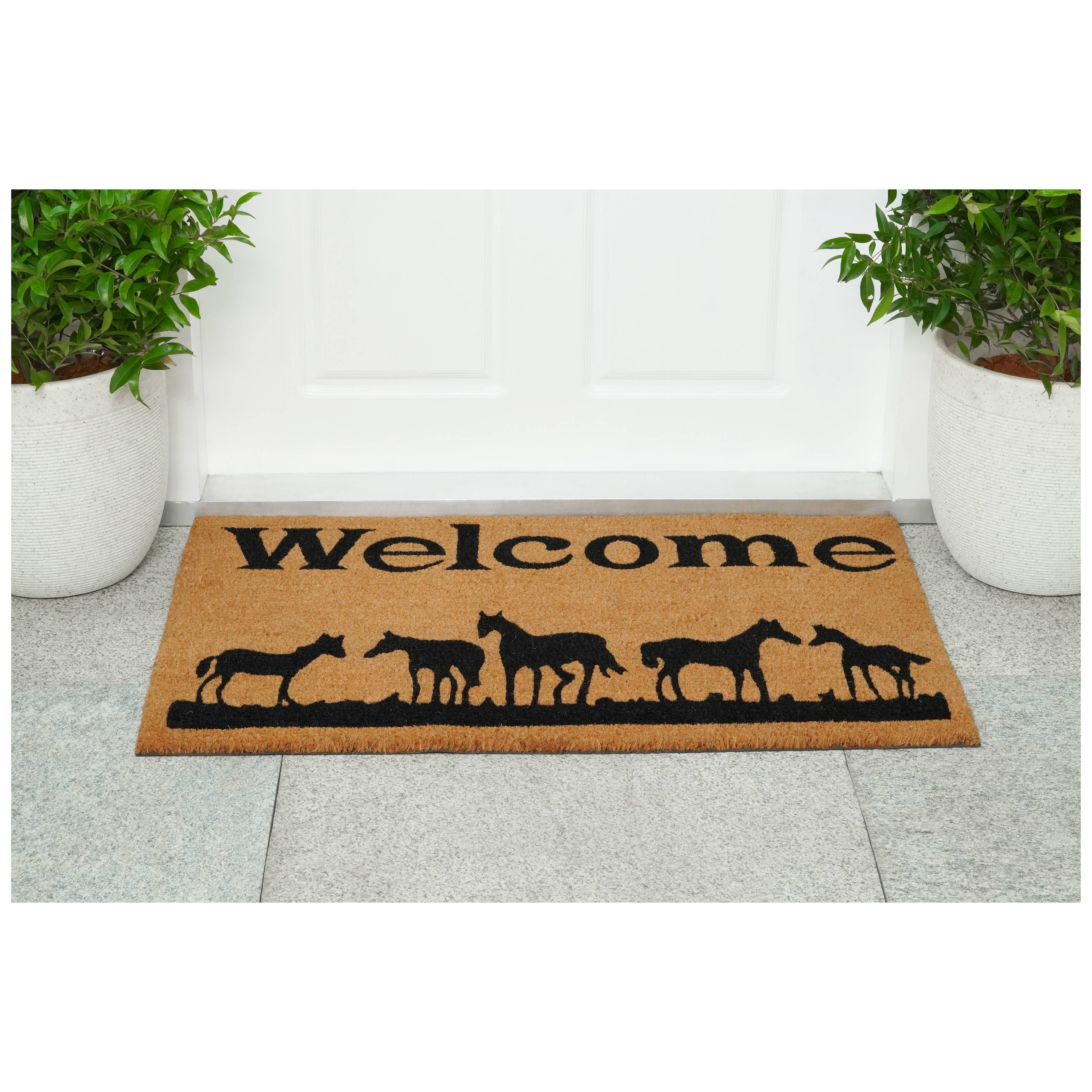 Calloway Mills - Wholesale Door Mat - Horses Welcome Western Doormat3