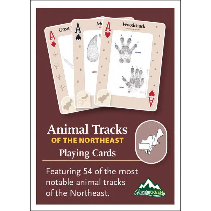 AdventureKEEN - Wholesale Playing Cards - Animal Tracks of the Northeast Playing Cards4