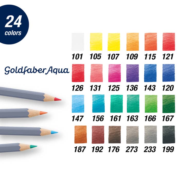 Faber-Castell / Creativity for Kids - Wholesale Colored Pencil - Goldfaber Aqua Watercolor Pencils, Box of 241