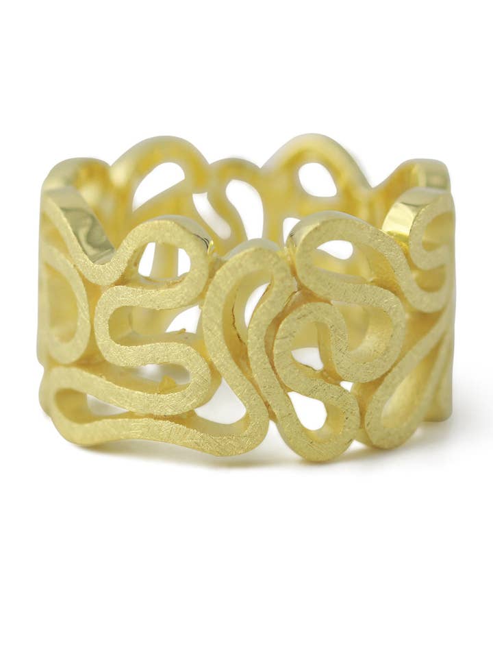 gold-plated silver ring | Ribbon for wholesale by Campur GmbH