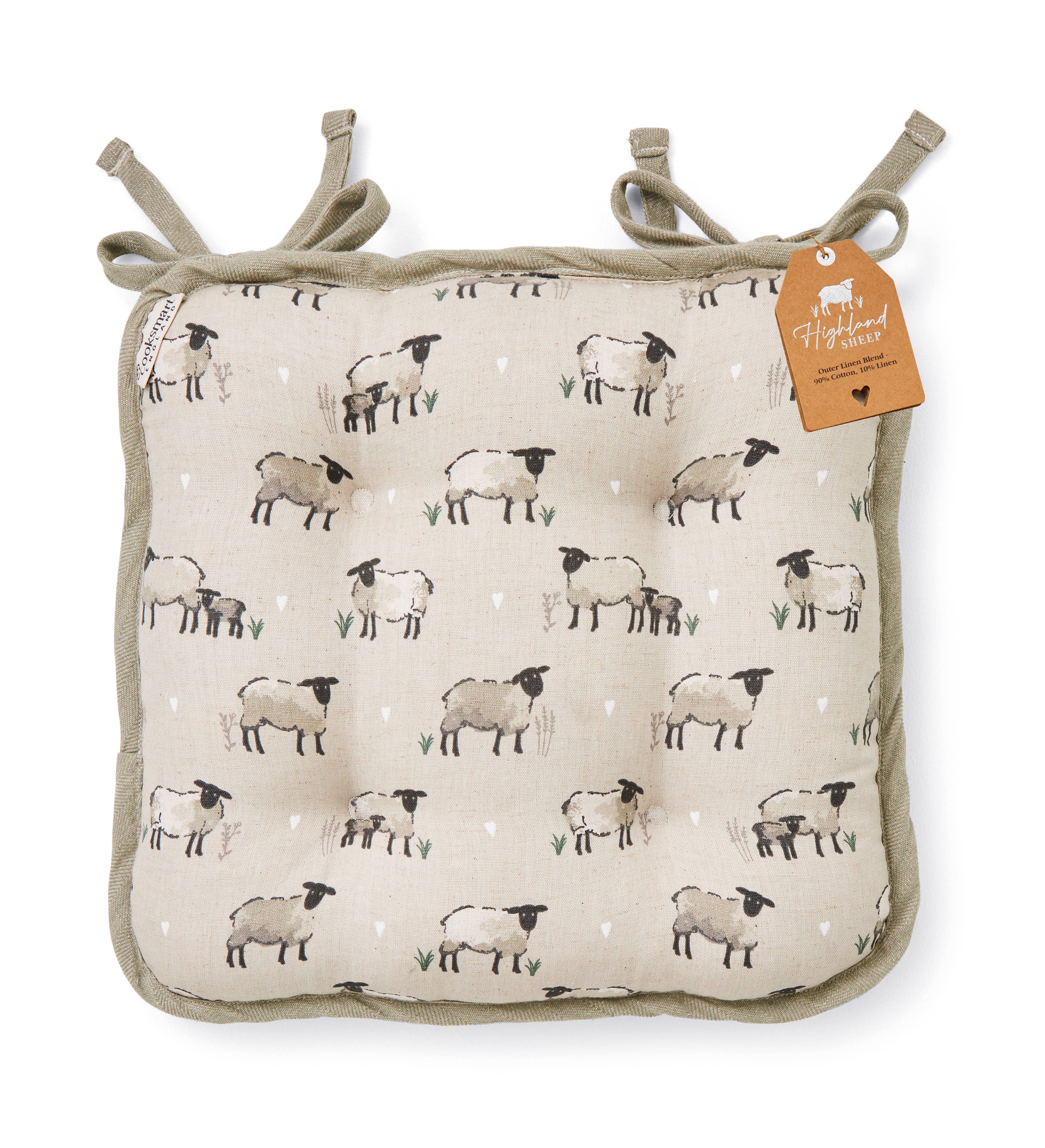 Beige Seat Pad Highland Sheep for wholesale on Faire2