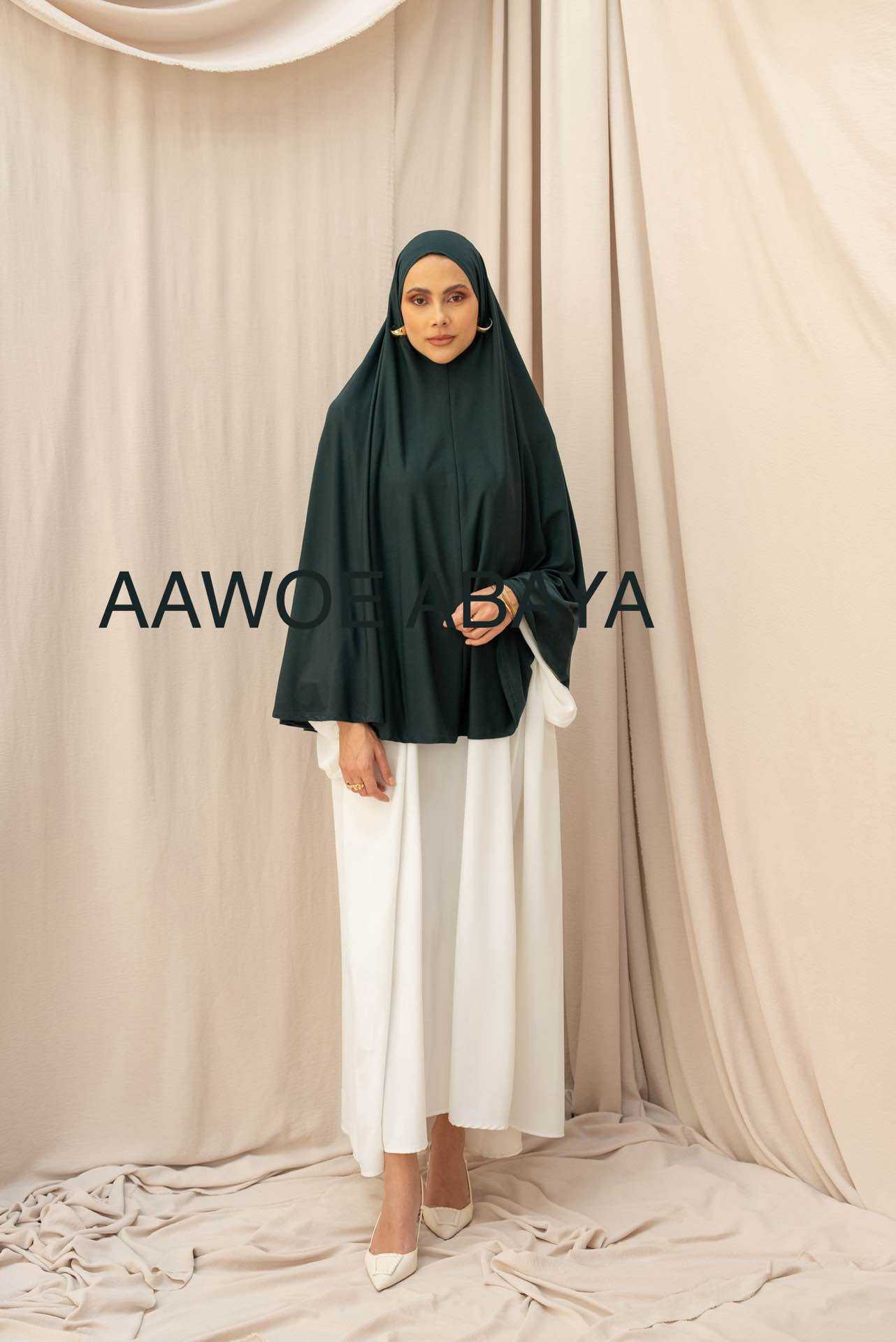 Aawoe Abaya - Wholesale Hijab - Dames - Elegante khimar met lange mouwen - 2418-KH59