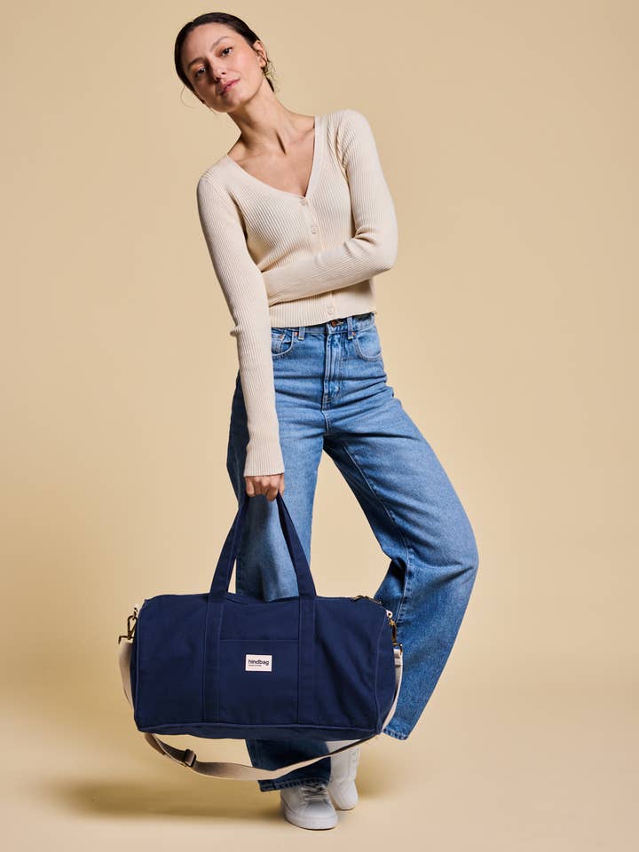 Gabriel Navy weekend bag for wholesale by Hindbag