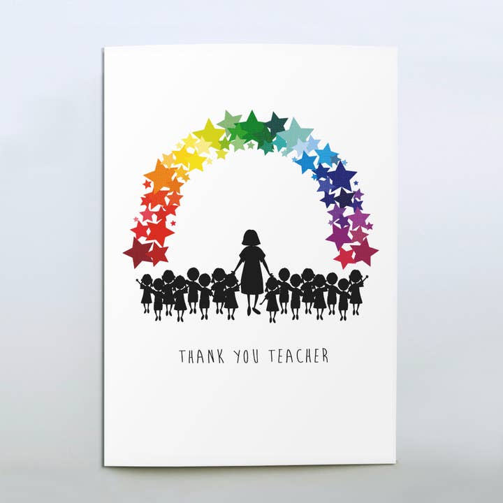 Thank You Teacher card, Thank You Nursery, End of Term STARS for wholesale by Dotti Lee
