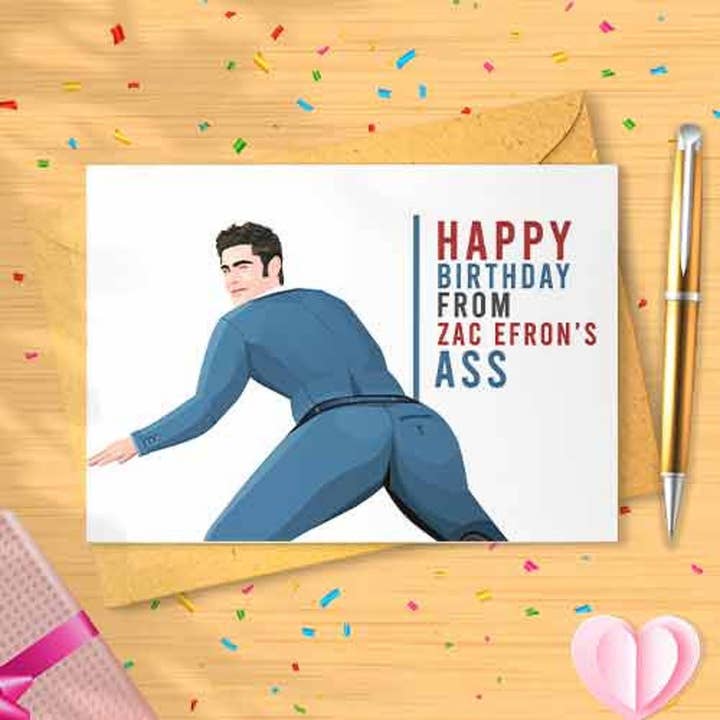 Från Zacs Rumpa Födelsedagskort - Roligt Födelsedagskort, Glad för wholesale av VenusArtsShop