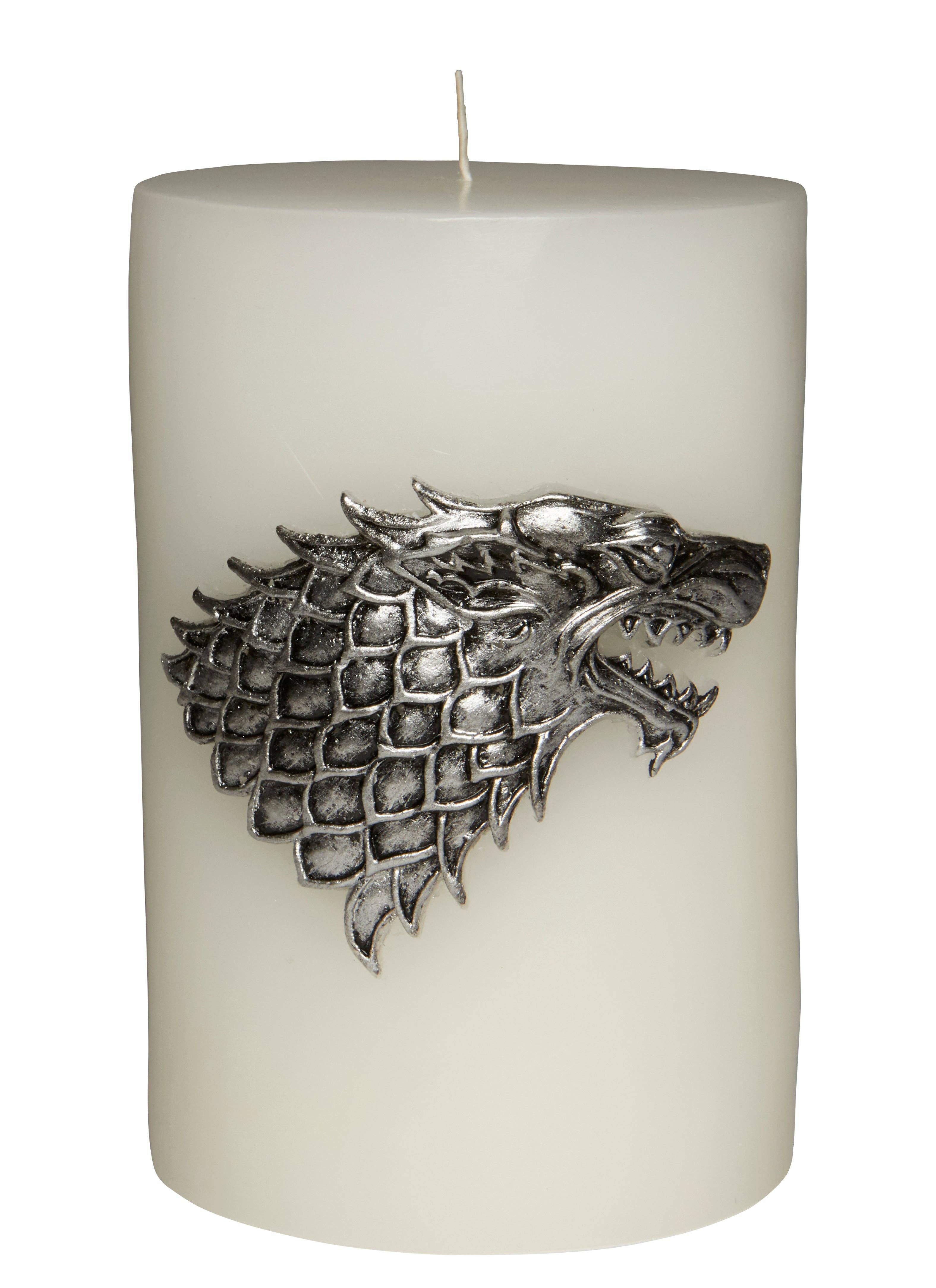 Insight Editions - #1 Pop Culture Publisher - Wholesale Pillar Candle - Game of Thrones: House Stark Sculpted Sigil Candle1