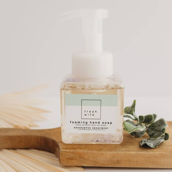 Eucalyptus Spearmint Foaming Soap for wholesale by The Fresh Wife Soap Company