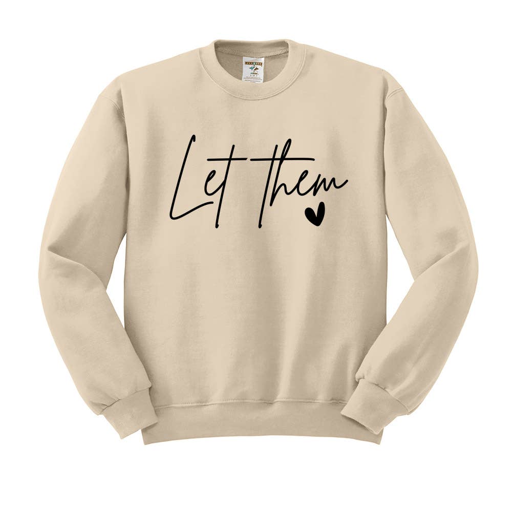 DaisyChainDesignCo - Wholesale Graphic Sweatshirt - Women's - Let Them Crewneck Sweatshirt4