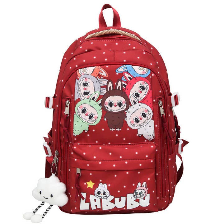 Auraquise - Wholesale Backpack - Kids - Monster Trendy Print Large Backpack Back To School Bag3