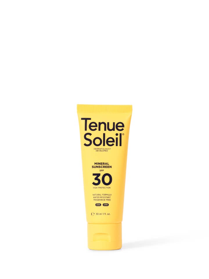 Protector solar mineral SPF 30 en tubo de 30 ml para venta al por mayor de Tenue Soleil