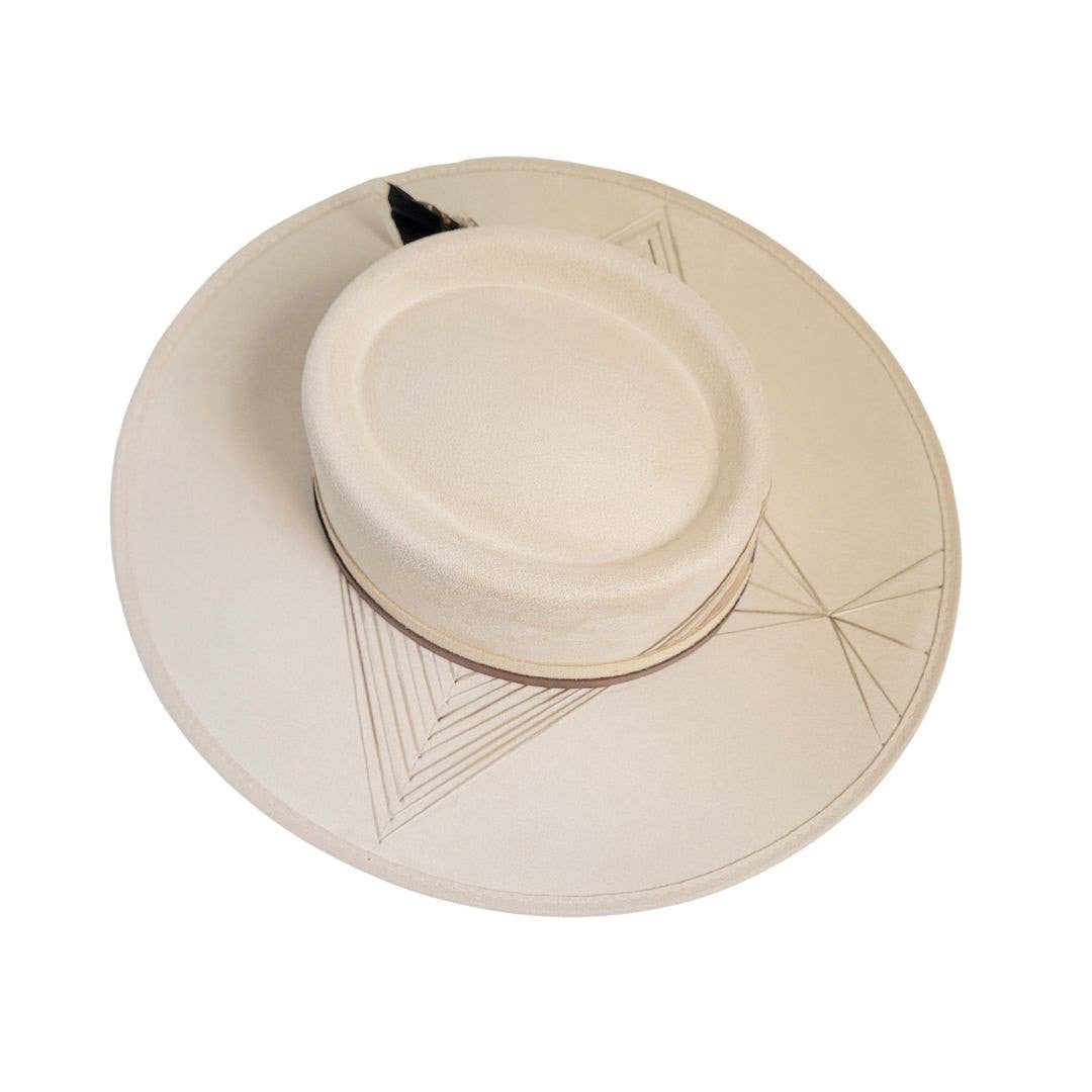 Beige Xumal Teleskop Krone Hat for engroshandel på Faire5