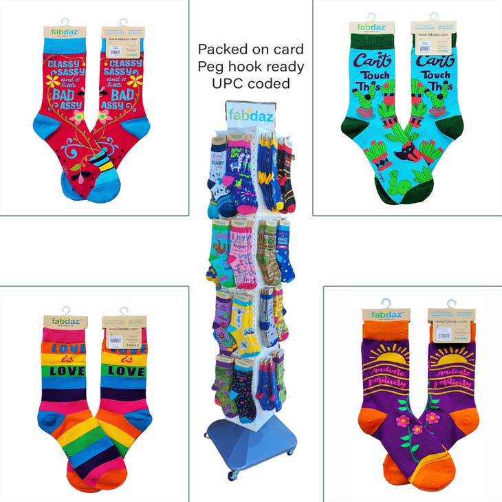 Wholesale Workin' Harder Than an Ugly Stripper Women's Crew Socks for your  store - Faire