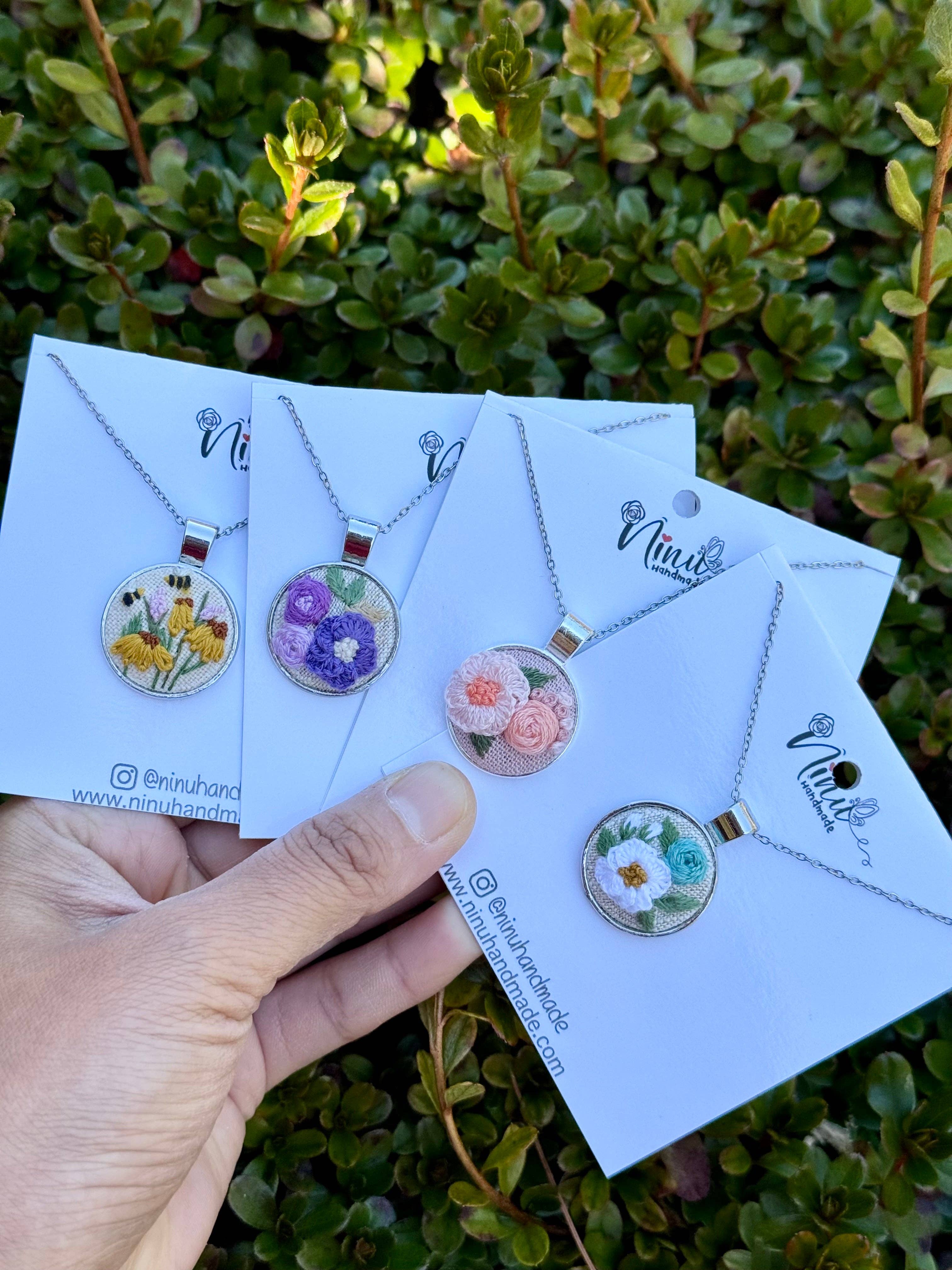 Ninu Handmade - Wholesale Pendant/Charm Necklace - Mystery Embroidered Necklace – One of a Kind, Handmade Surprise5