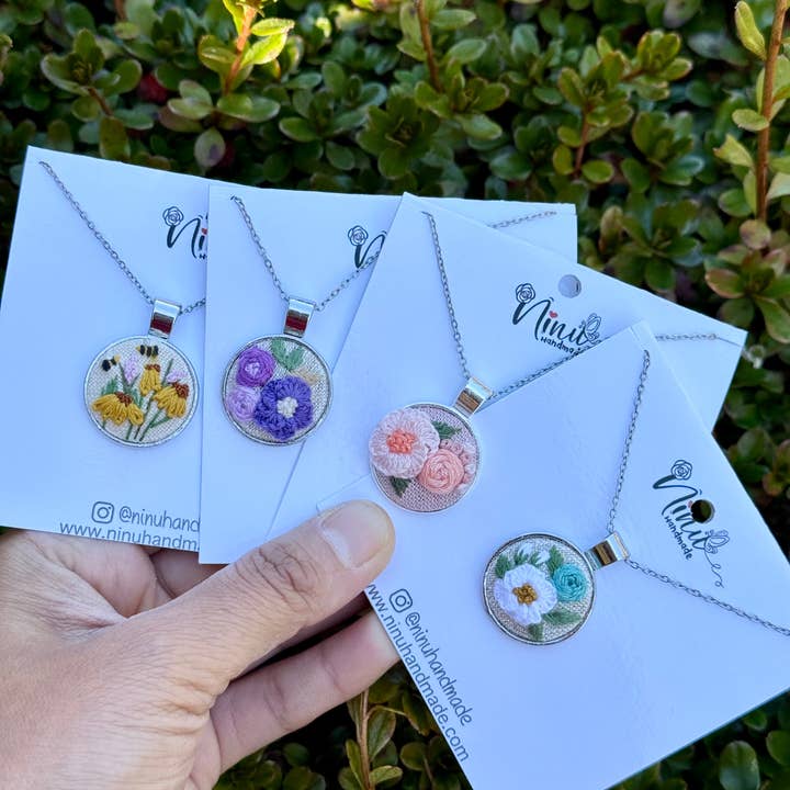 Ninu Handmade - Wholesale Pendant/Charm Necklace - Mystery Embroidered Necklace – One of a Kind, Handmade Surprise5