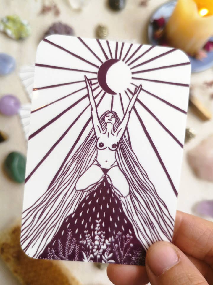 Womb Wisdom sticker voor wholesale door Aike Ananda Art