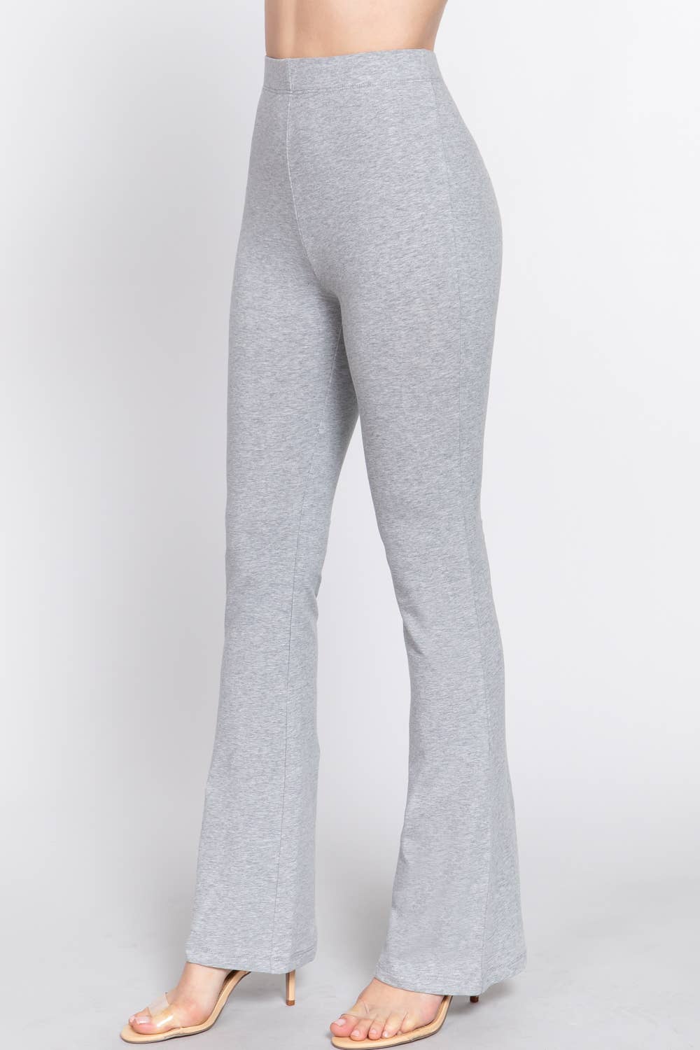 42POPS - Wholesale Athletic/Lounge Leggings - Women's - 0922 Elastic Waist Slim Flare Yoga Pants SI-241852