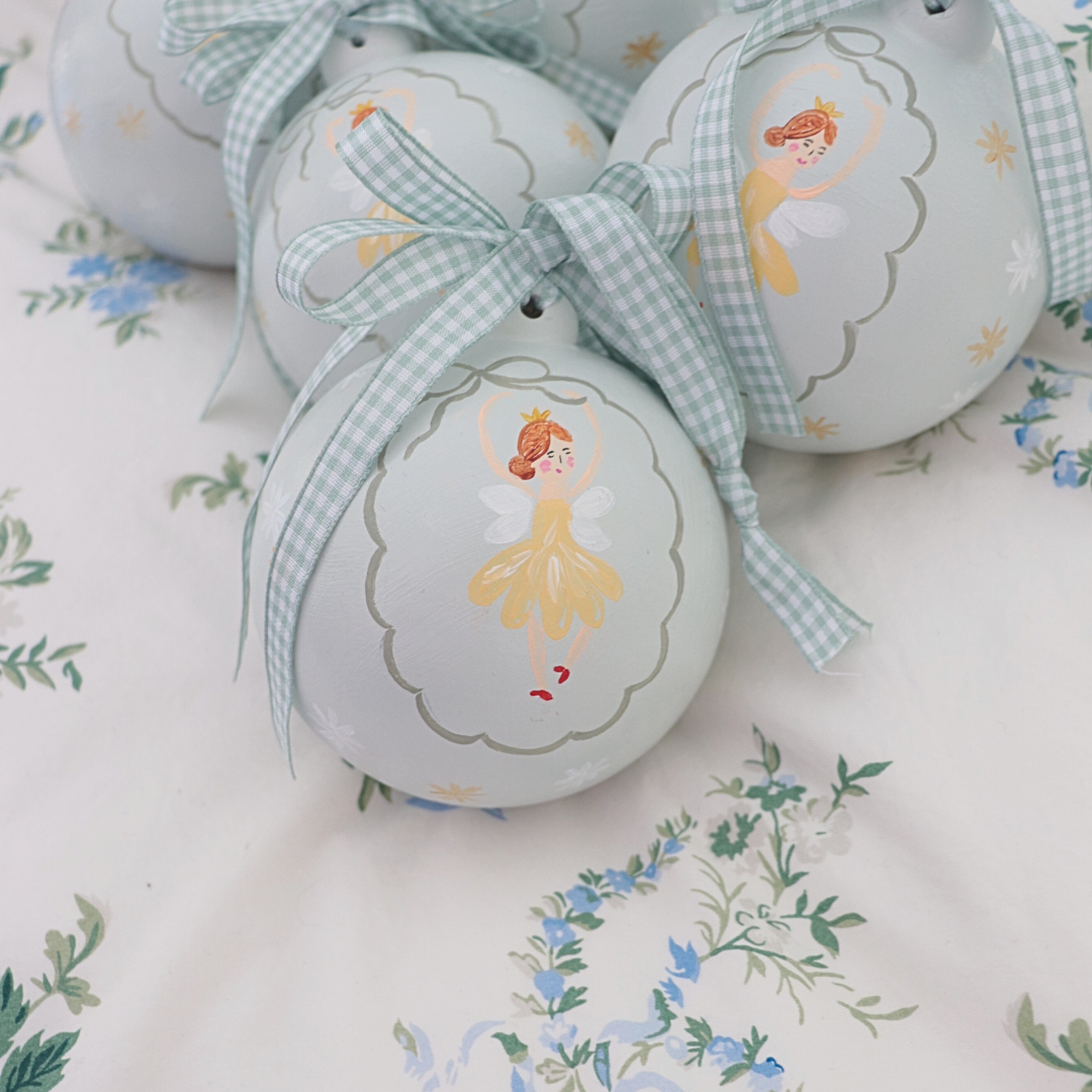 Pretty Homestyle - Wholesale Ornament - Hand Painted Christmas Bauble Sugar Plum Fairy3