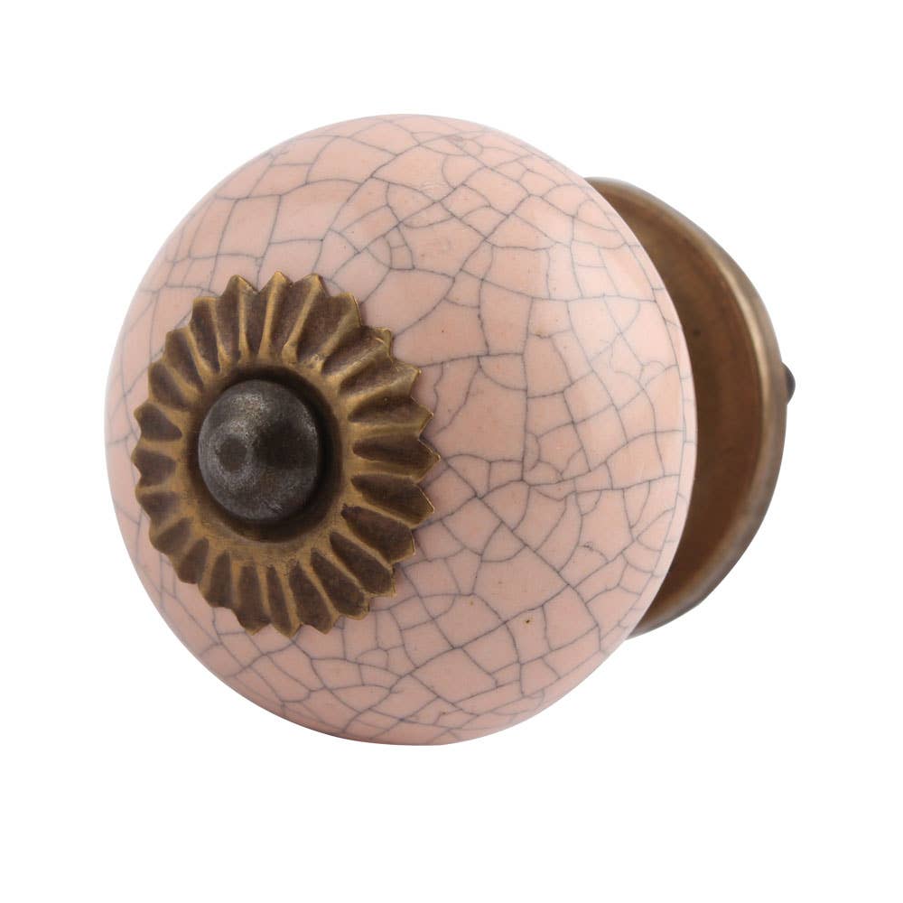 Pink 6 Piece Cabinet Door Knob Ceramic Door Pulls Decorative for wholesale on Faire