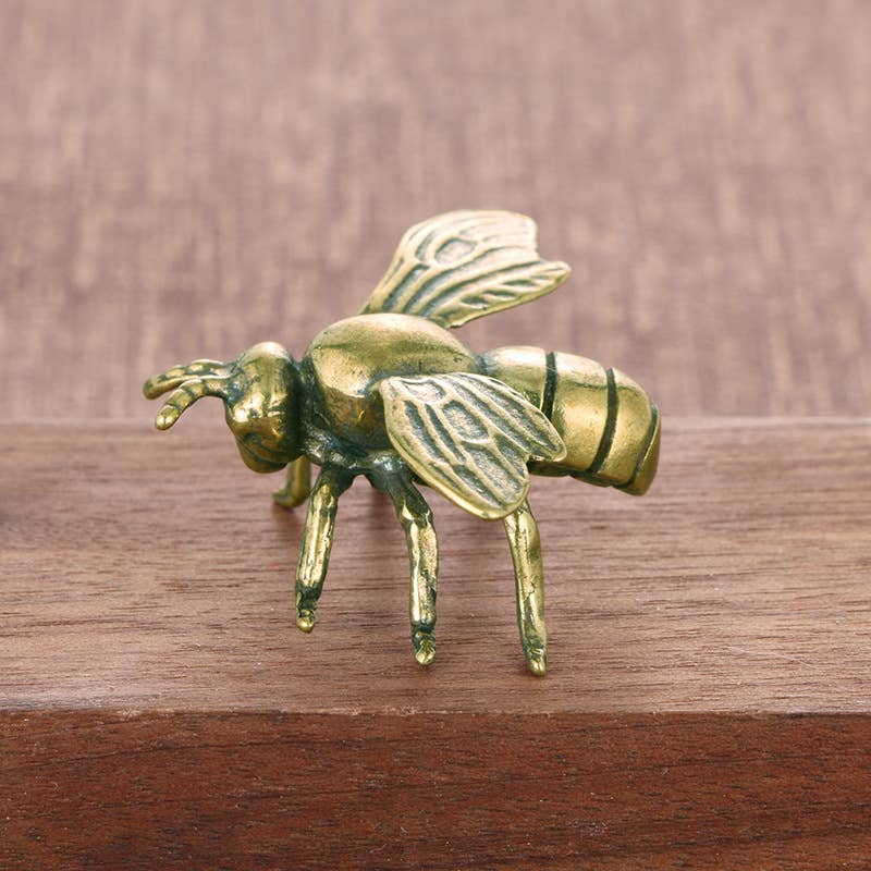 Gemcohub - Wholesale Ornament - Brass Bee Insect Craft Collectible Ornaments Miniature Model3
