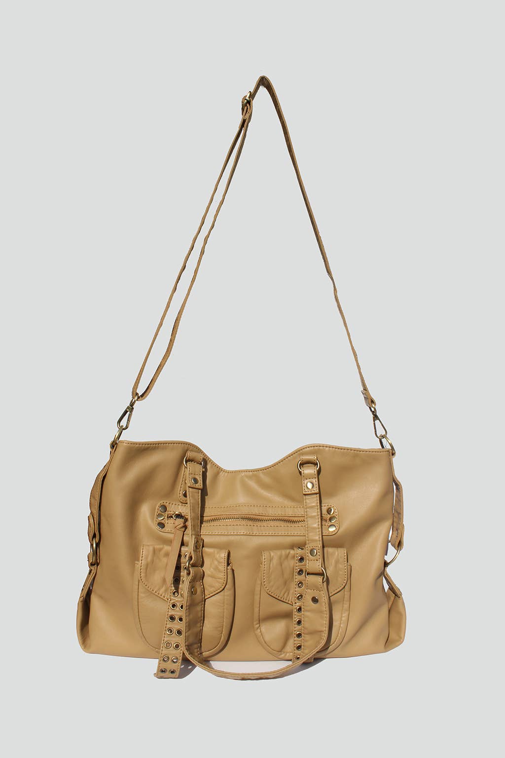 STREET LEVEL - Wholesale Tote Bag - Women's - Remi Studded Distressed Tote2