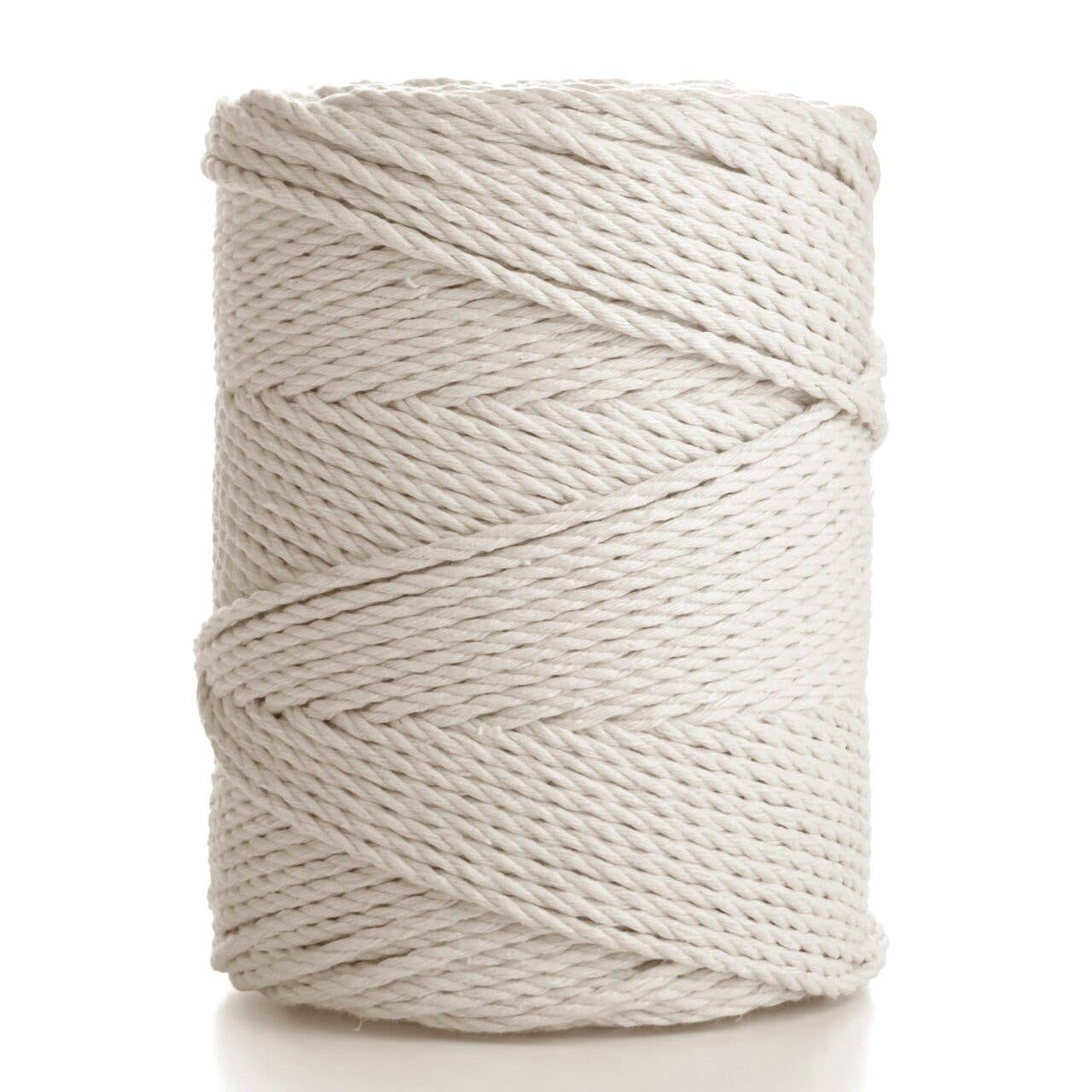 MB Cordas - Wholesale Cord - 3MM 3 strand 400m Natural Macrame Cotton Cord1