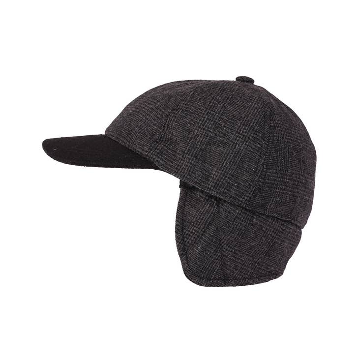 Wholesale men's cap with earflaps and wool content for your shop