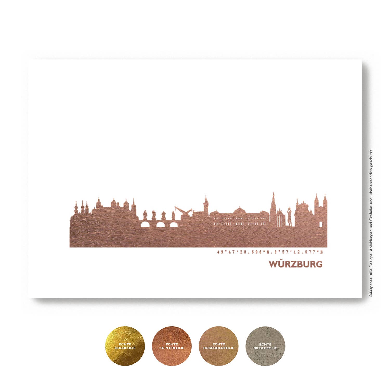 44spaces - Wholesale Kunstprint - Würzburg kunstdruk | 5 kleuren2