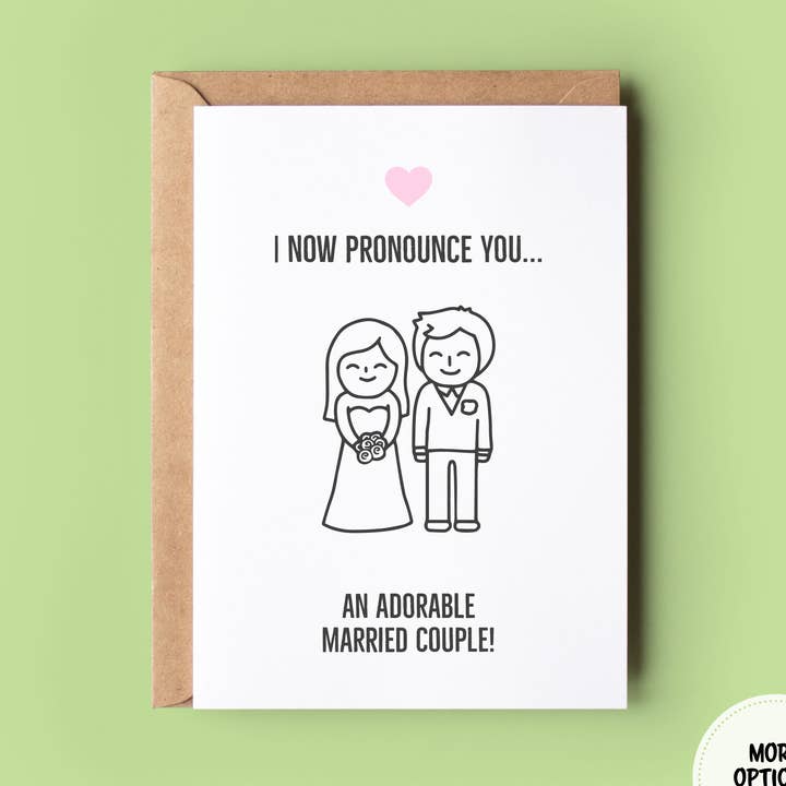 Wonky Cards – Großhandel Hochzeitskarte – Ein bezauberndes Ehepaar - Hochzeitskarte3