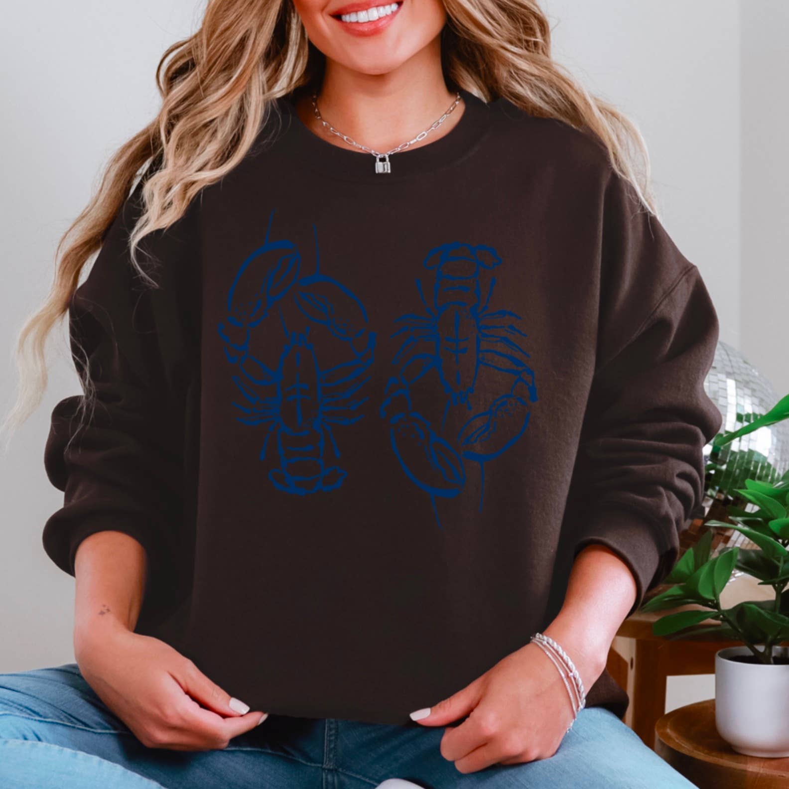 Shoppe SHC - Wholesale Graphic Sweatshirt - Women's - Coastal  Aesthetic | Summer 2025 Lobsters Sweatshirt   13
