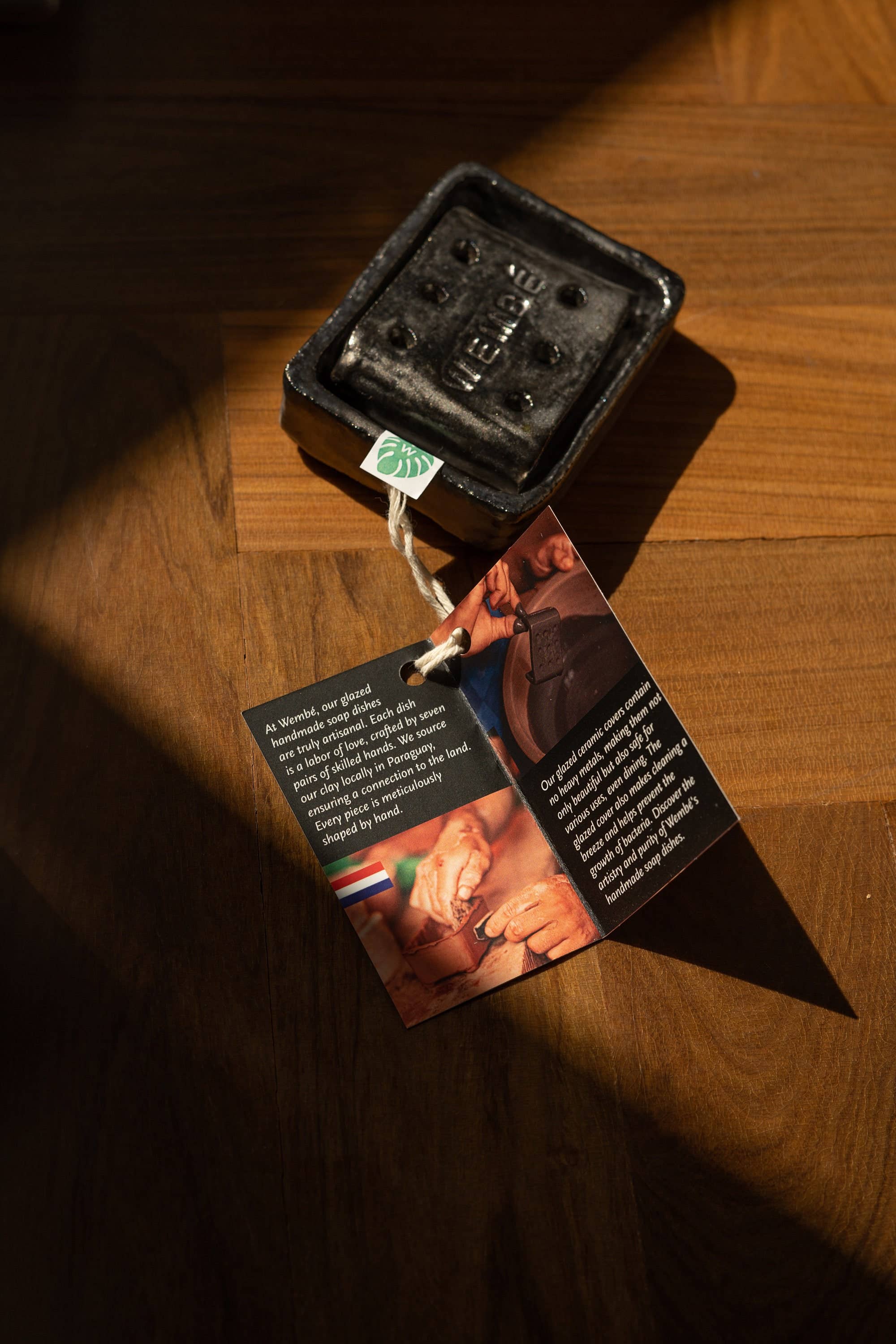 WEMBE USA - Vente Porte-savons de bain - Porte-savon artisanal en argile rouge terracotta5