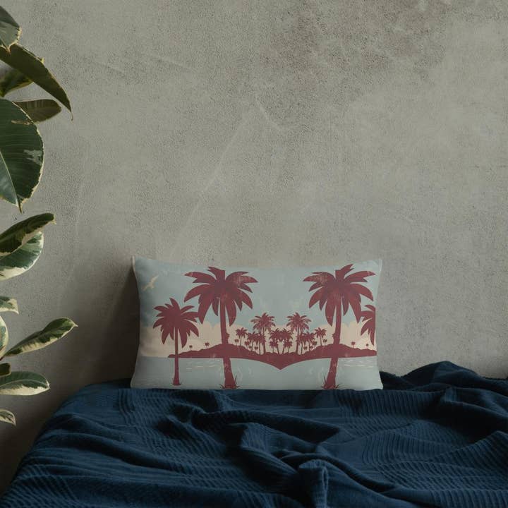 Palm Tree Island Cushion for wholesale by Cushion Covers Store