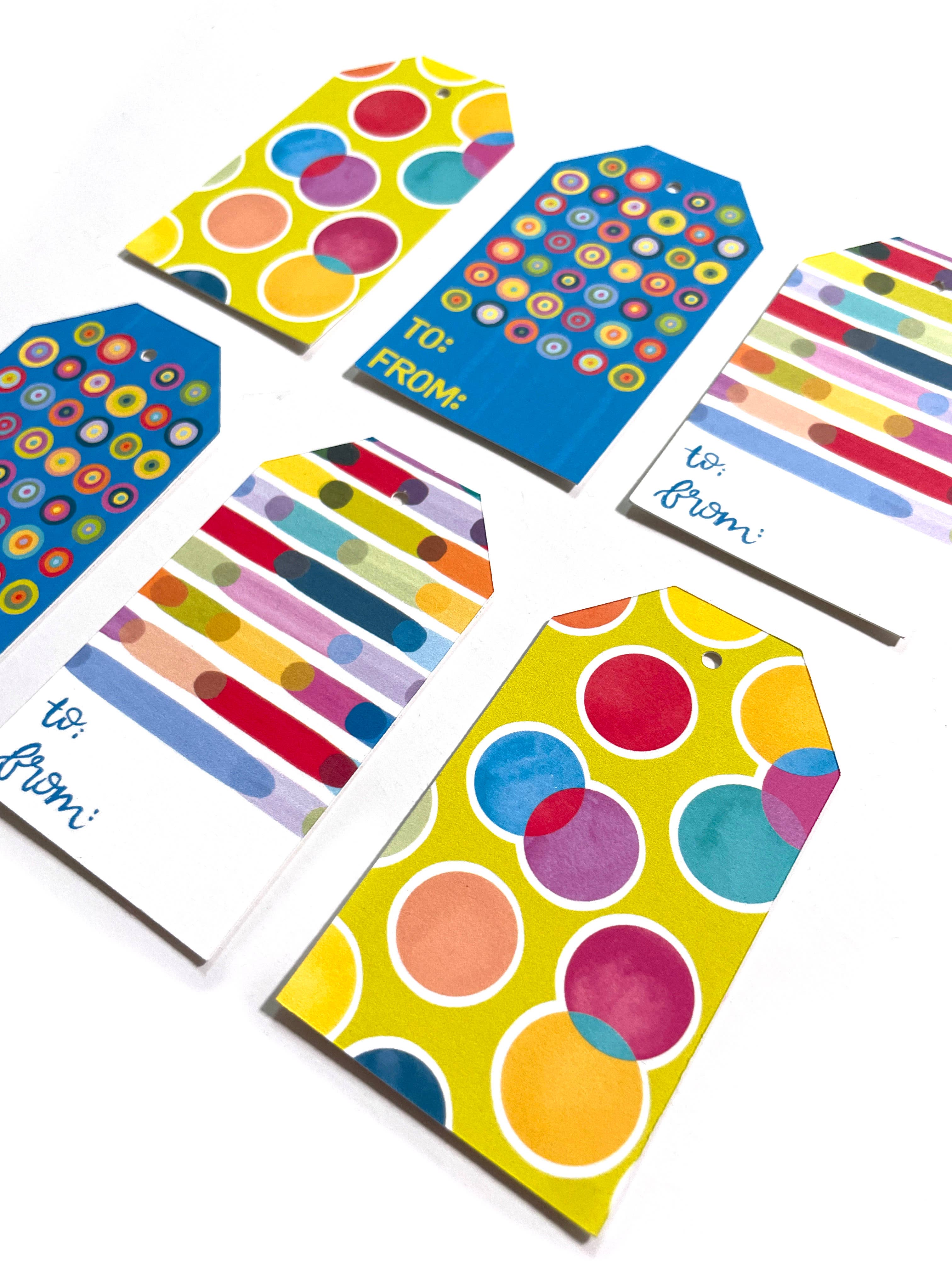 The Paper Curator - Wholesale Gift Tag - Confetti Gift Tag Set | Birthday Gift Tag | Gift Label2