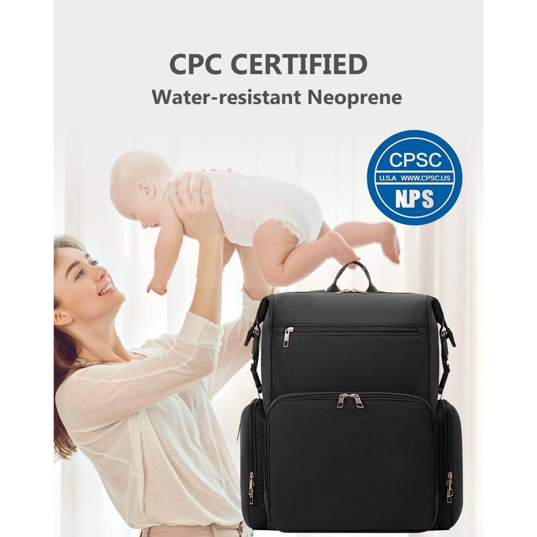 wandf - Wholesale Diaper Bag - Baby - CEI-CEI Neoprene Diaper Bag Backpack with Changing Pad6