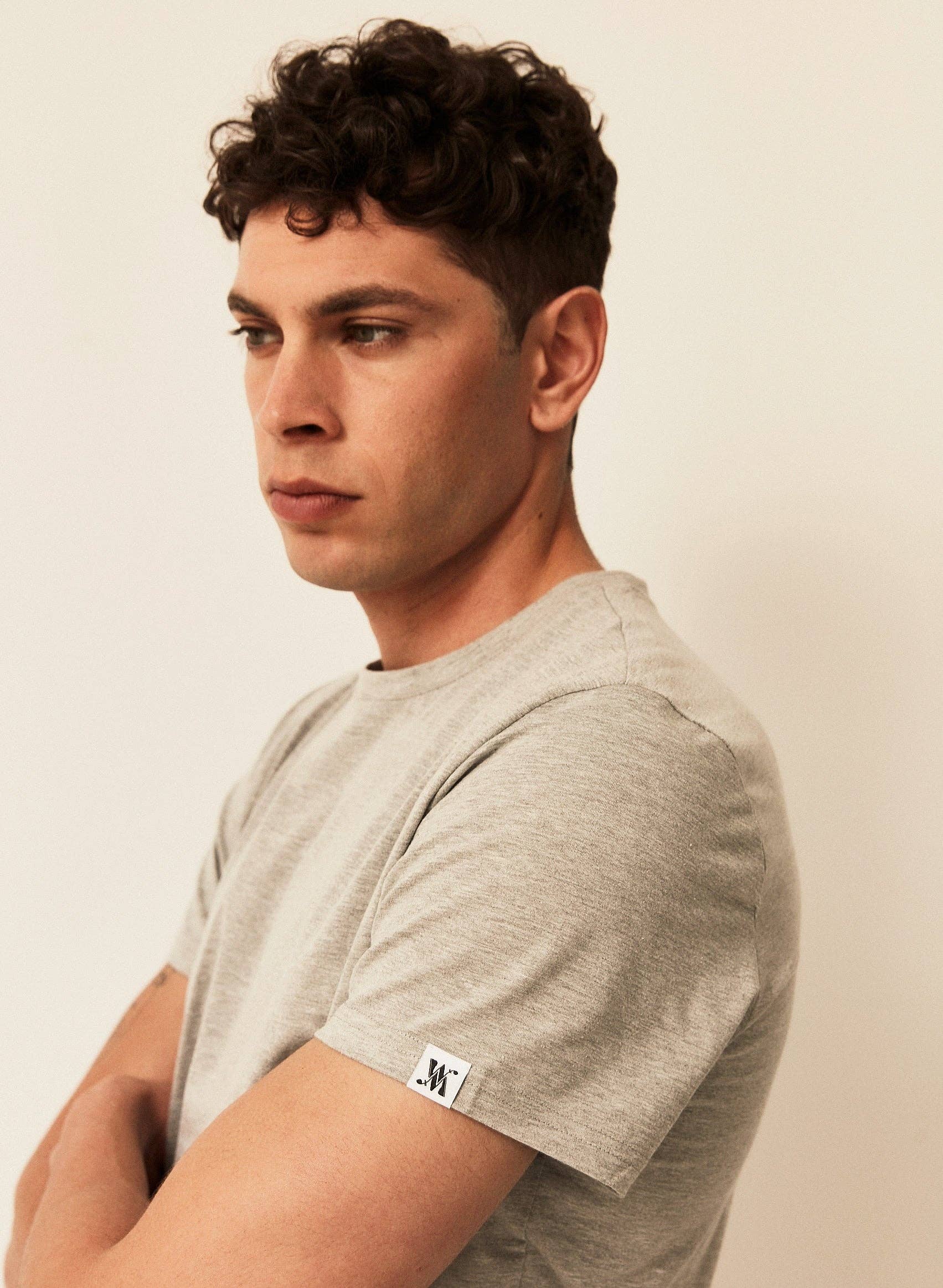 Double M - Wholesale T-Shirt - Men's - GRAY T-SHIRT5