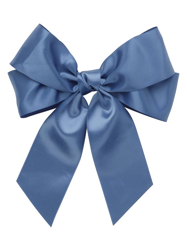 Laço Oversized Pône/Clip - Azul Fumo por atacado de Project 6 NY Kids