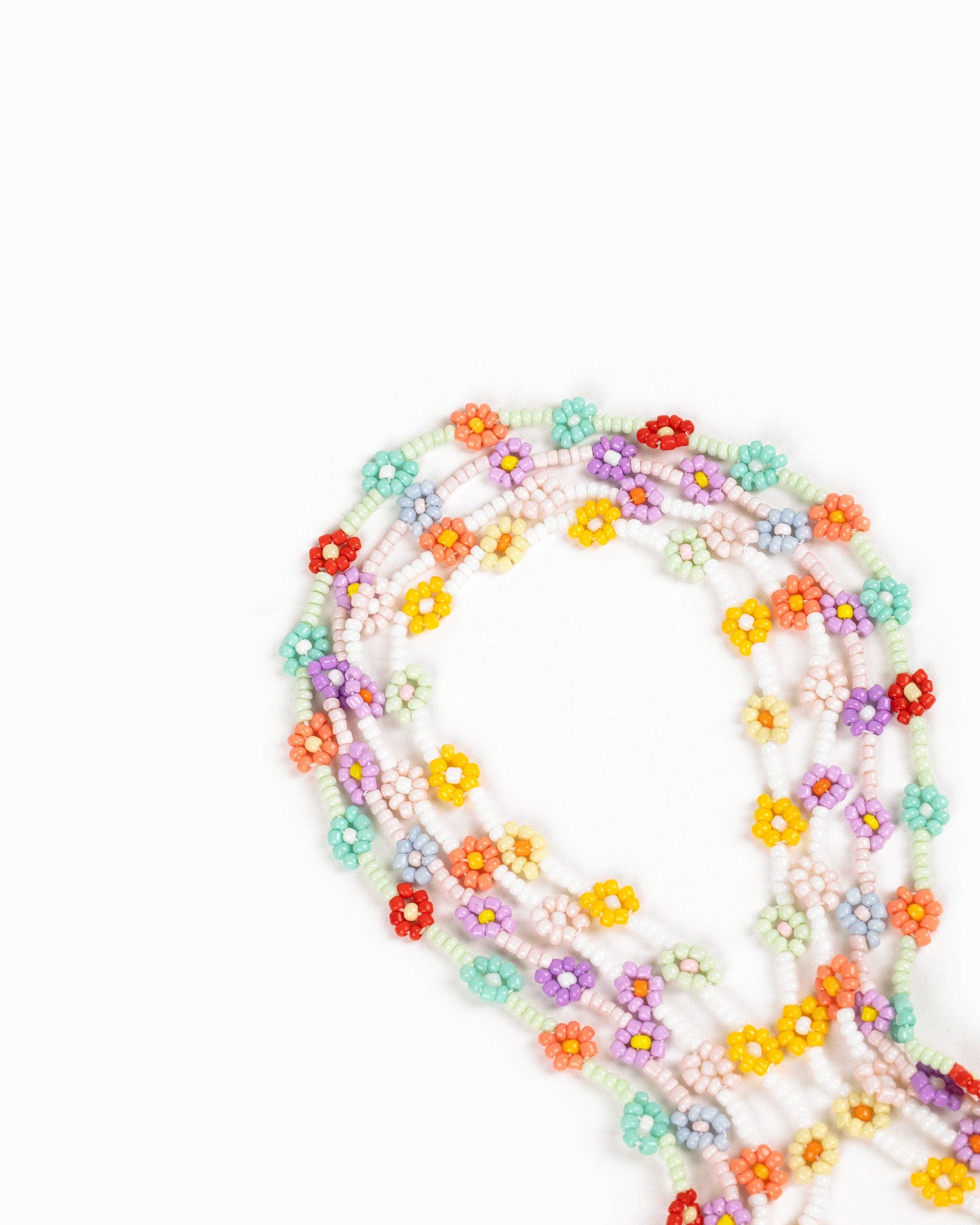 Sessori - Vente Collier de perles - Collier de perles en verre Tropic Fruit Flower10
