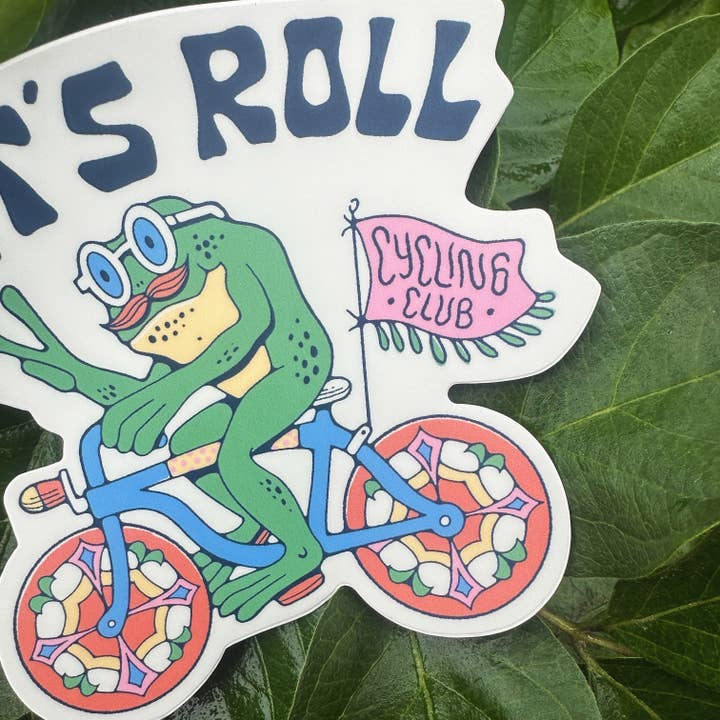 Menottees - Wholesale Sticker - Let's Roll Frog (wielerclub) | Sticker3