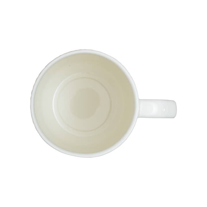 Denby - Vente Tasse à café - Grande tasse blanche sculptée Greenhouse