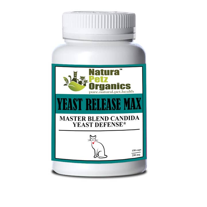 Natura Petz Organics - Wholesale Pet Supplement - Cat/Dog - Yeast Release Max Capsules* Master Blend Candida Yeast Defense* for Dogs and Cats*4