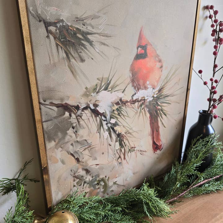 The 19th Collective - Wholesale Wall Sign - Cardinal Framed Art Print - Canvas Print3