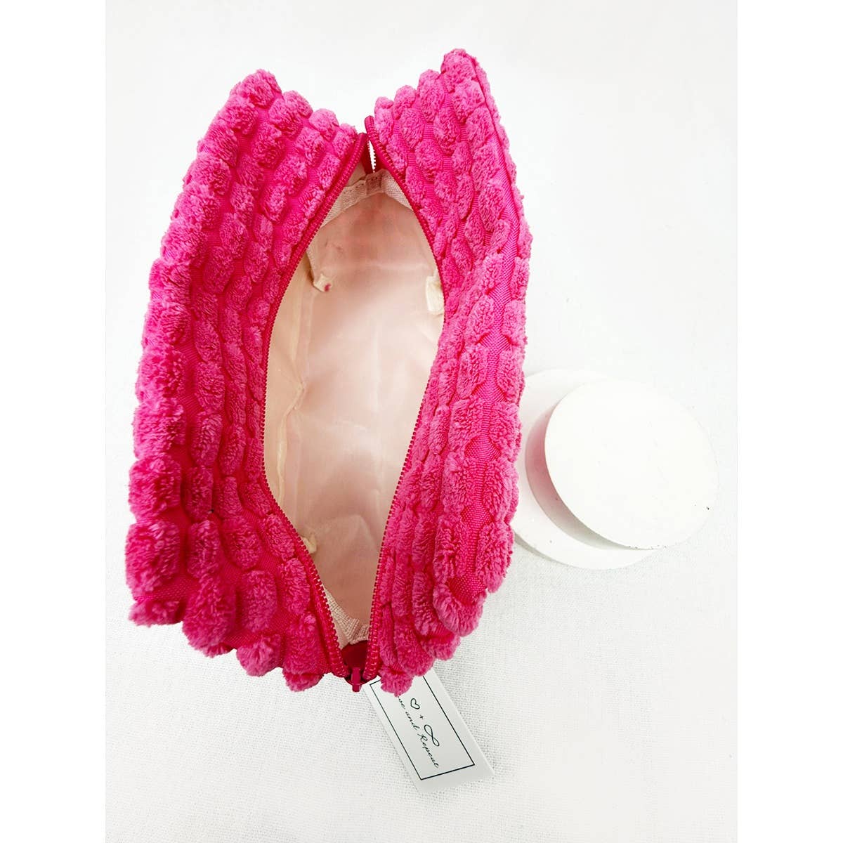 Love and Repeat - Wholesale Makeup/Cosmetic Bag - Soft Puff Textured Light Weight Cosmetic Bag3