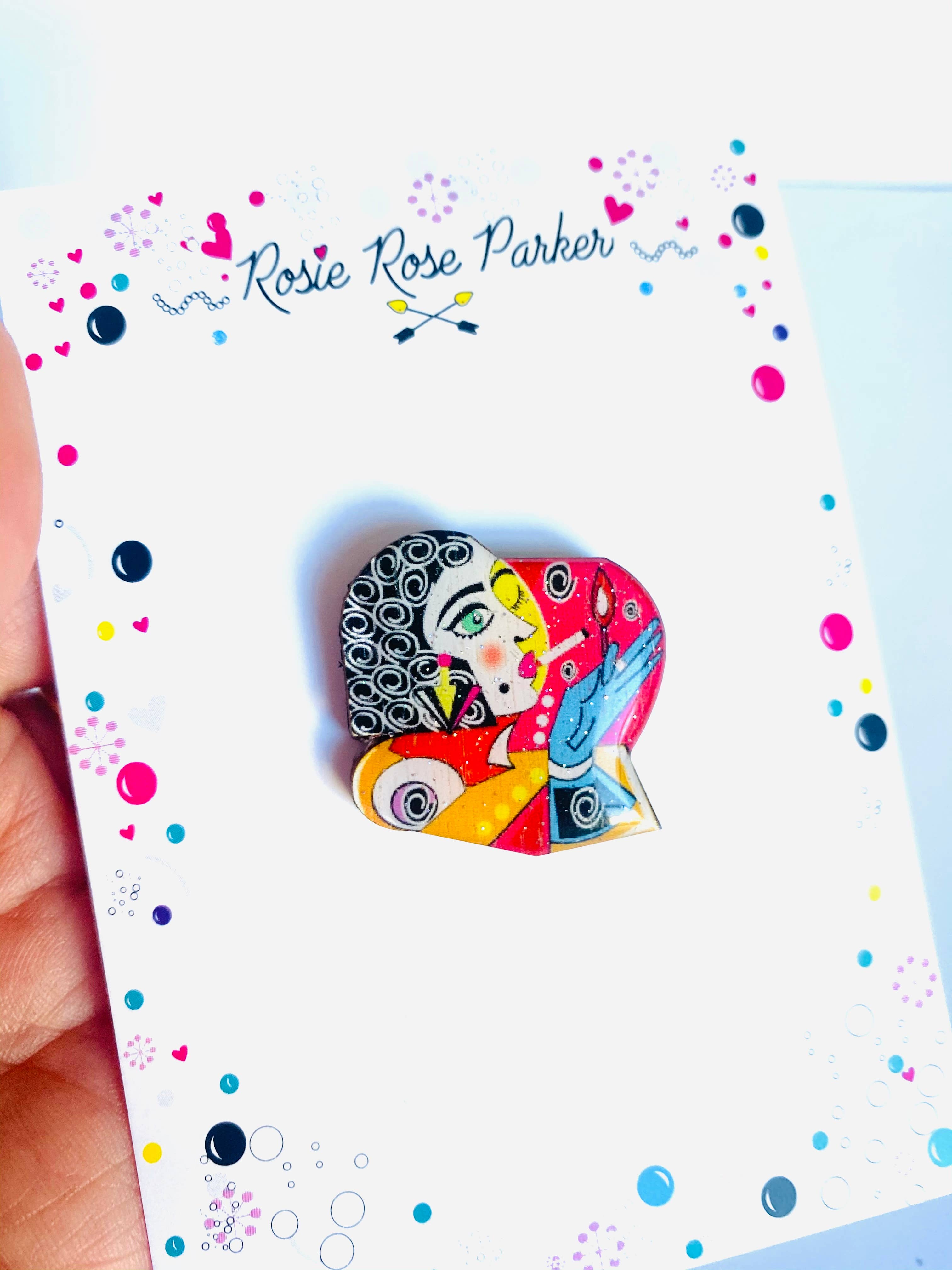 Rosie Rose Parker - Venta al por mayor Broches - Broches pequeños para chaquetas, broches, joyas hechas a mano7