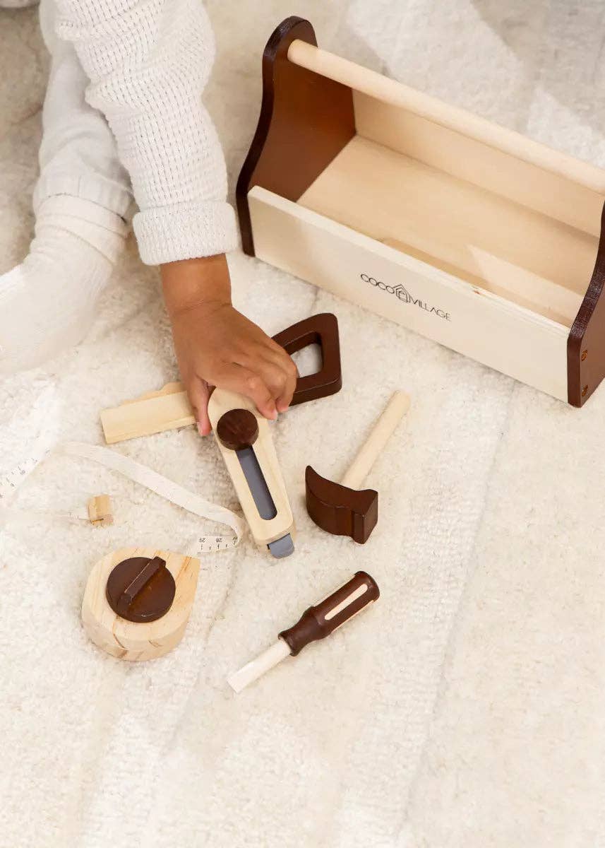 Coco Village - Vendita all'ingrosso Giocattolo in legno - Bambini - Set da gioco con attrezzi in legno3