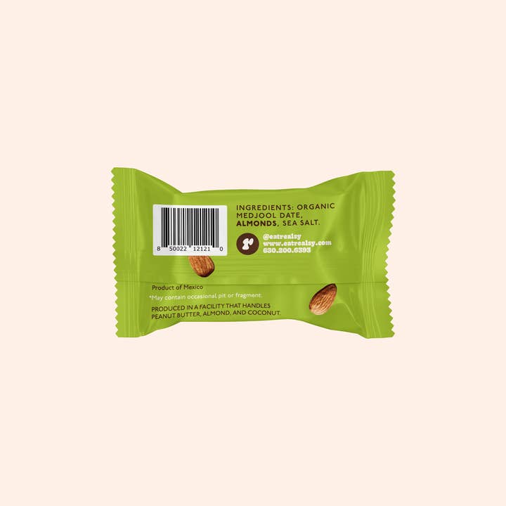 realsy - Wholesale Dried/Dehydrated Fruit - Almond Butter Dates | Individually Wrapped (40 count) | Wholesale