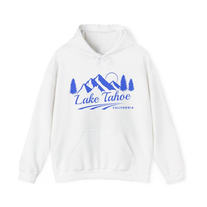 Hey Mountains - Wholesale Hoodie - Unisex - Lake Tahoe, California Hoodie - Unisex Mountain Lake Tahoe Hoodie Sweatshirt1