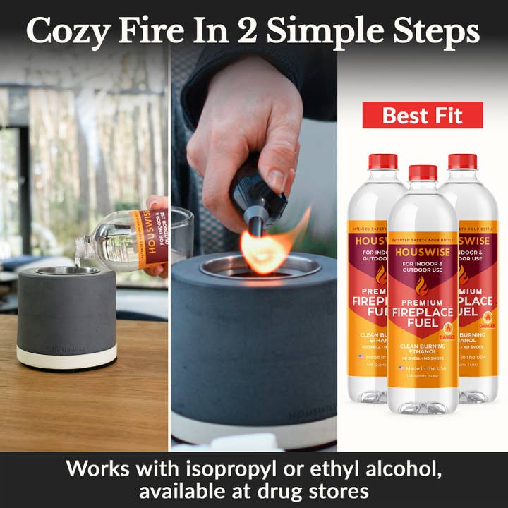 Houswise - Wholesale Fire Pit - Houswise Round Tabletop Compact Portable Smokeless Fire Pit