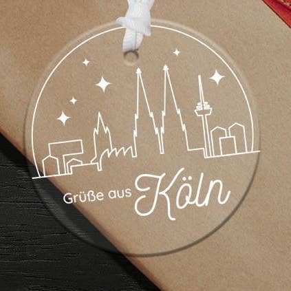 colgante acrílico «Colonia» - Individual para venta al por mayor de Happy Print Store