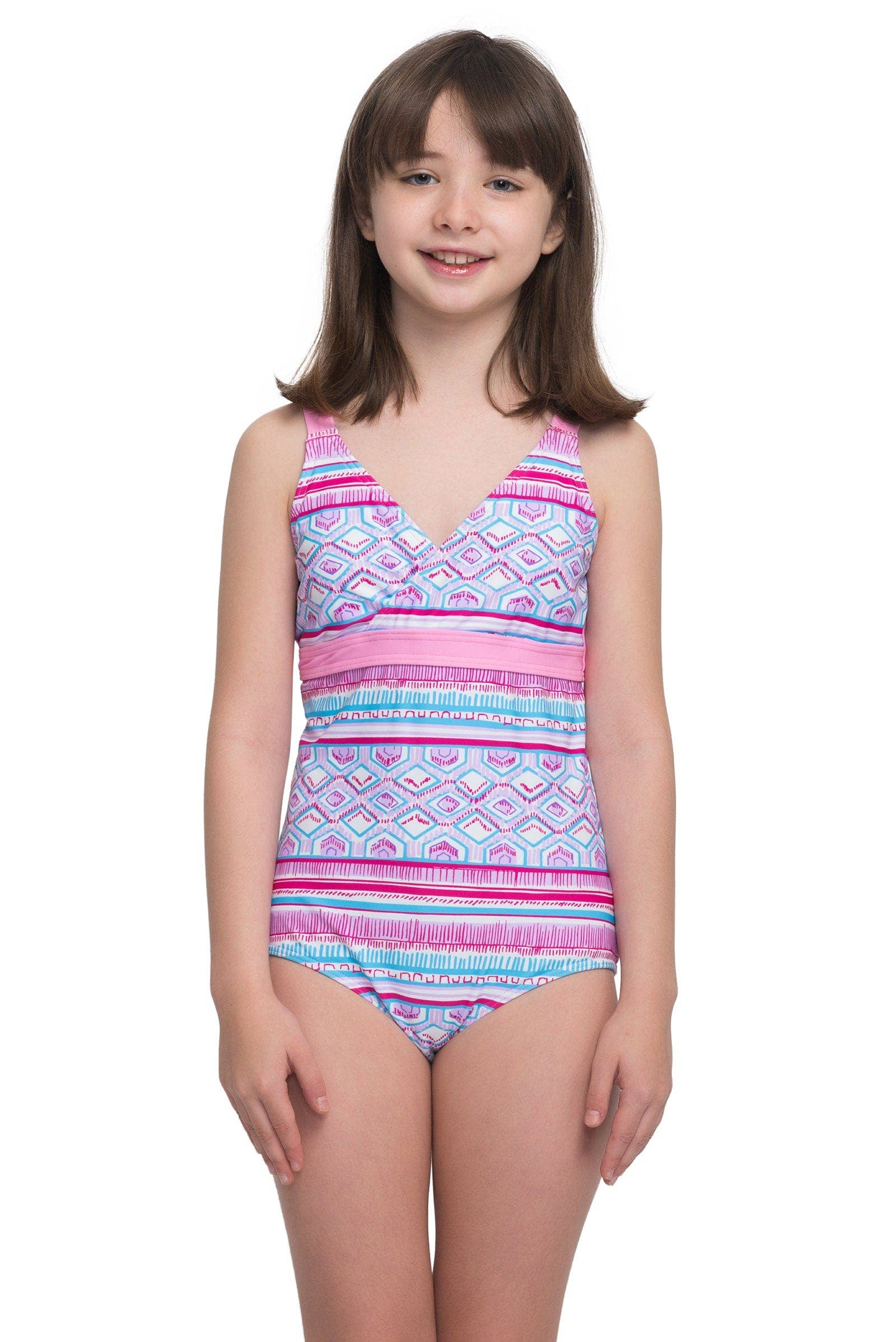 Sunseeker - Wholesale One Piece Swimsuit - Kids - Spring blossom swimsuit0