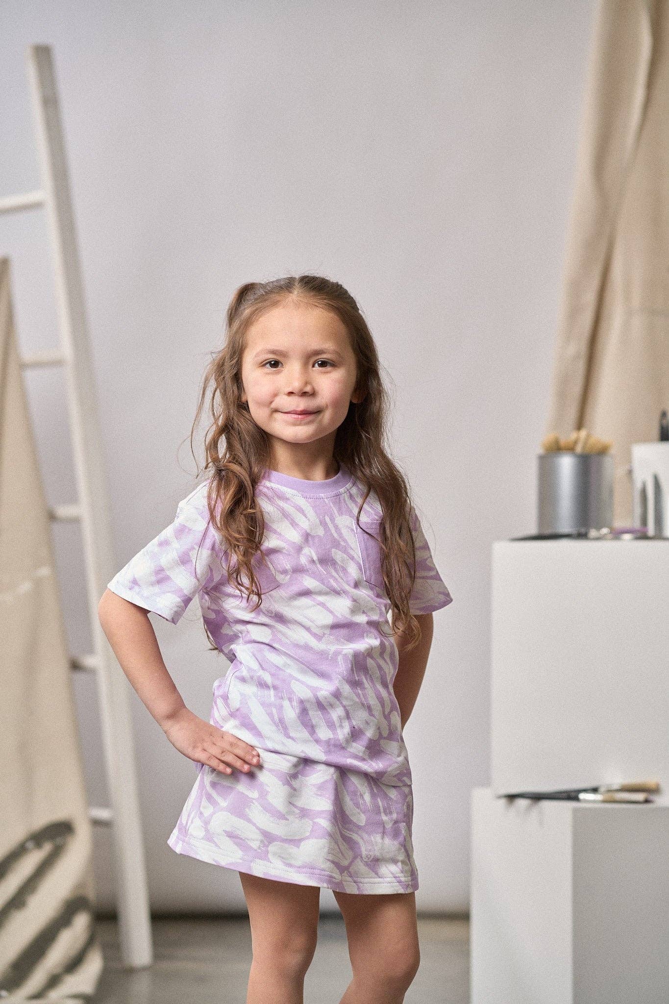 Little Bipsy - Wholesale T-Shirt - Kids - Brush Stroke Tee - Lavender2